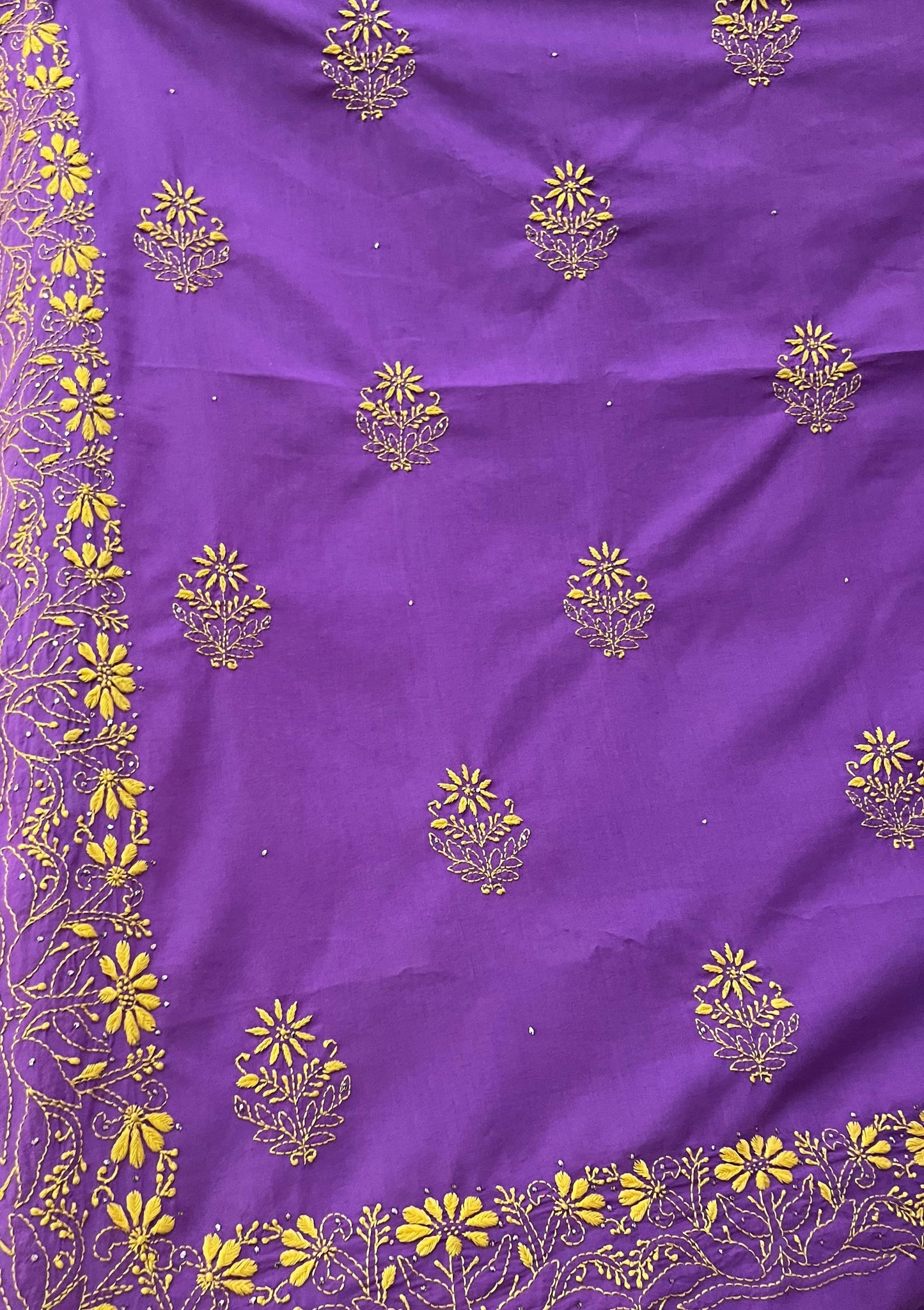 Cotton Chikankari Saree